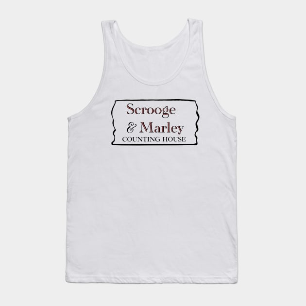 A Christmas Carol: Scrooge & Marley Counting House Tank Top by The Spooky Malinois